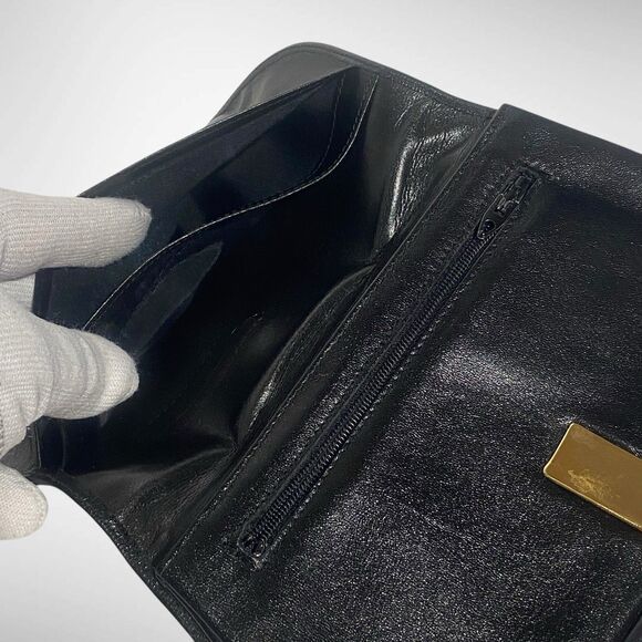 Vintage Women's Bifold Wallet Purse Black Brown Soft Genuine Leather Retro Style - Picture 5 of 12